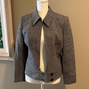 Jones New York Women's Gray Patterned Blazer